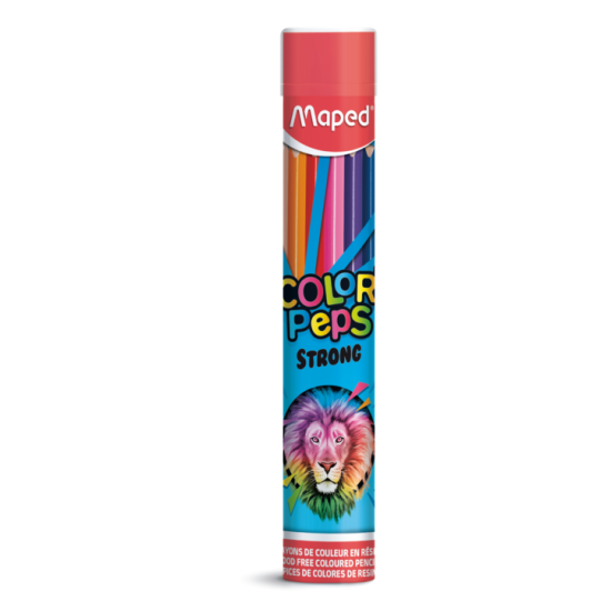  Цветни моливи Maped Color'Peps Strong 12 цвята тубус