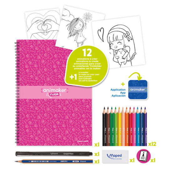 Креативен комплект Maped ANIMAKER FLASH - POETIC 6-11г. Креативен комплект Maped ANIMAKER FLASH - POETIC 6-11г.