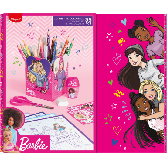 Комплект Maped BARBIE 35 части Комплект Maped BARBIE 35 части